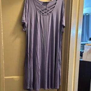 Women's Purple Crisscross Top